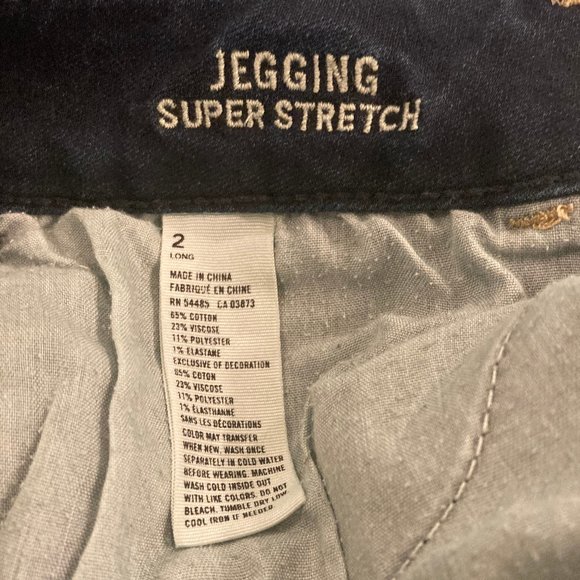Navy Super Stretch Jeggings - Picture 3 of 4